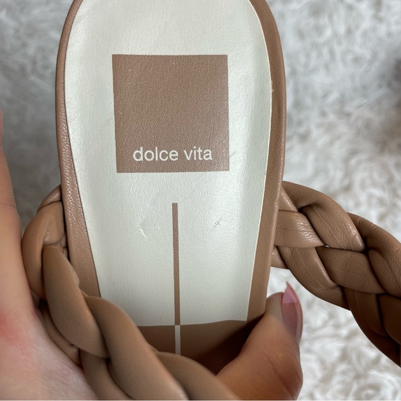 Paily Braided Double Strap High Heel Sandals | Nude Cafe - Picture 12 of 14